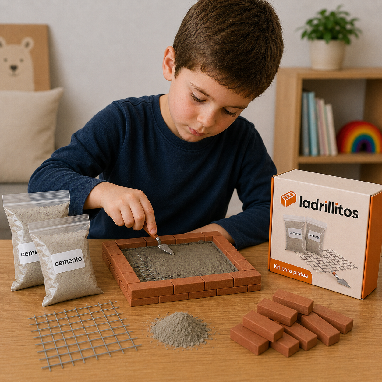 Kit para armar piso (platea casita) + palita
